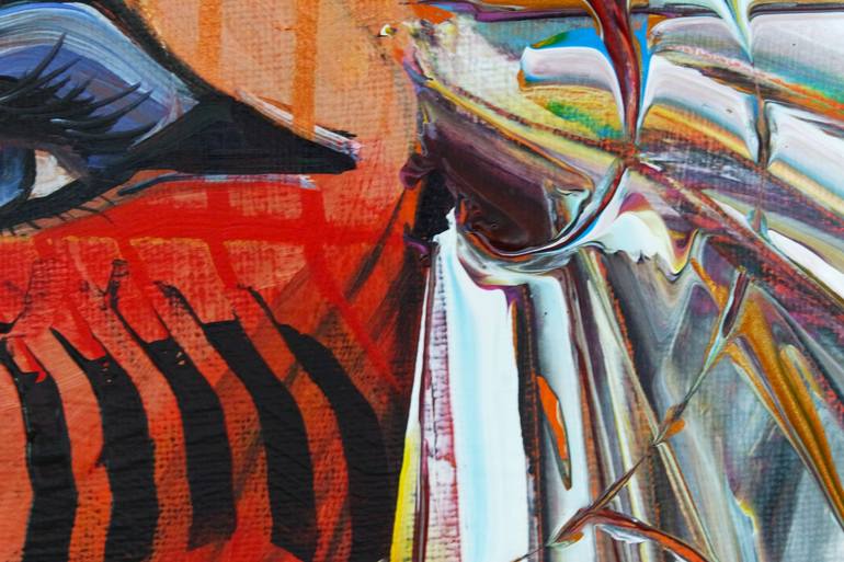 Original Abstract Expressionism Fashion Painting by Eraclis Aristidou