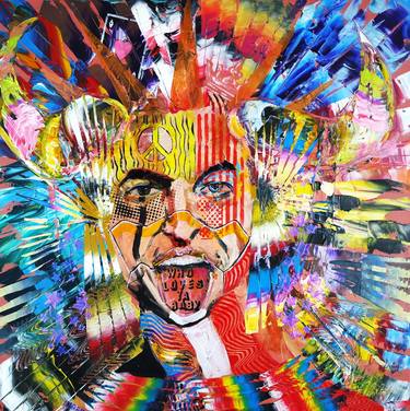 Original Abstract Expressionism Pop Culture/Celebrity Paintings by Eraclis Aristidou