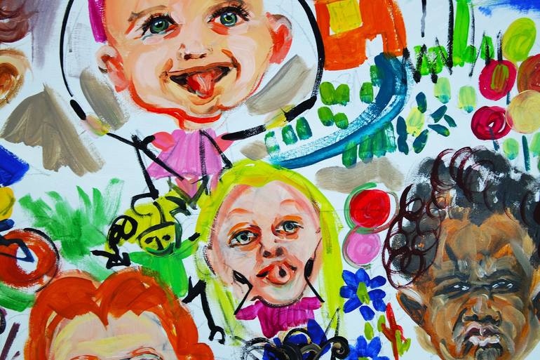Original Portraiture Children Painting by Eraclis Aristidou