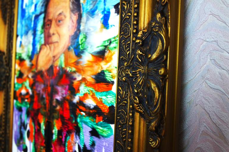 Original Portraiture Humor Painting by Eraclis Aristidou