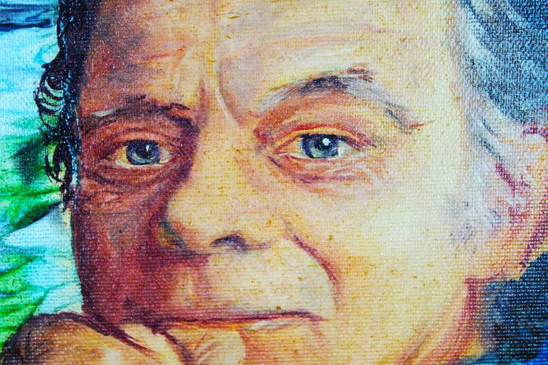 Original Portraiture Humor Painting by Eraclis Aristidou