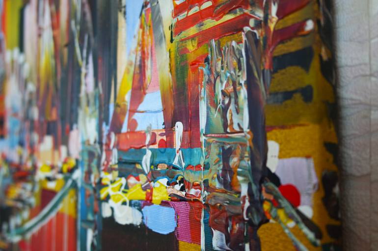 Original Abstract Architecture Painting by Eraclis Aristidou
