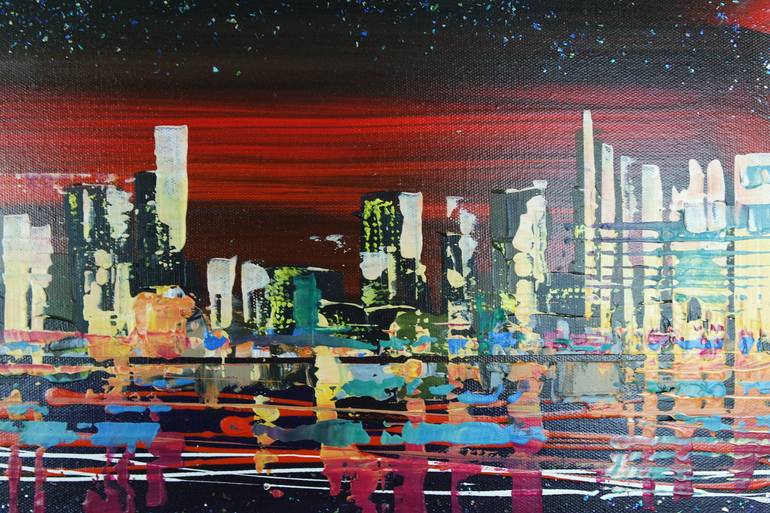 Original Expressionism Cities Painting by Eraclis Aristidou