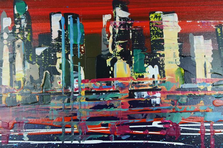 Original Expressionism Cities Painting by Eraclis Aristidou