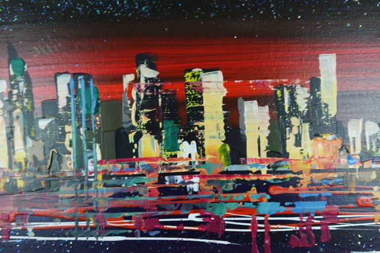 Original Expressionism Cities Painting by Eraclis Aristidou