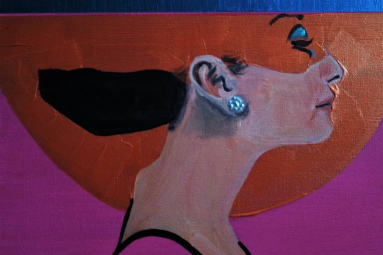 Original Art Deco Women Painting by Eraclis Aristidou