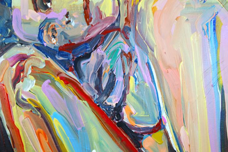 Original Symbolism Nude Painting by Eraclis Aristidou