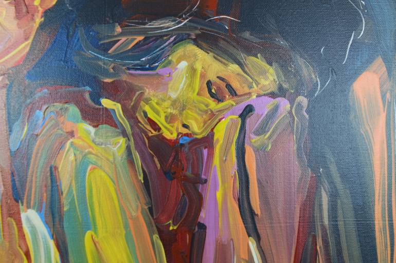Original Figurative Nude Painting by Eraclis Aristidou