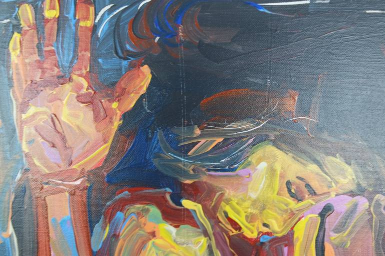 Original Figurative Nude Painting by Eraclis Aristidou