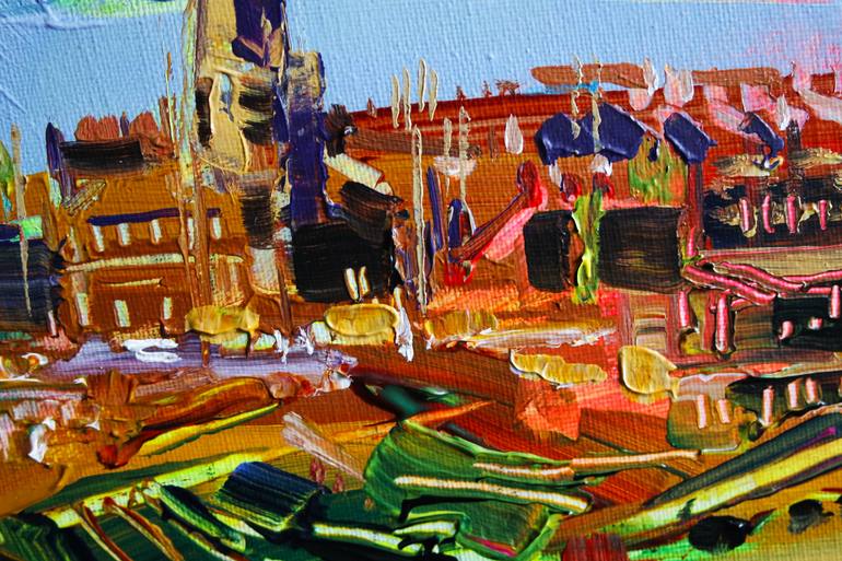 Original Expressionism Landscape Painting by Eraclis Aristidou
