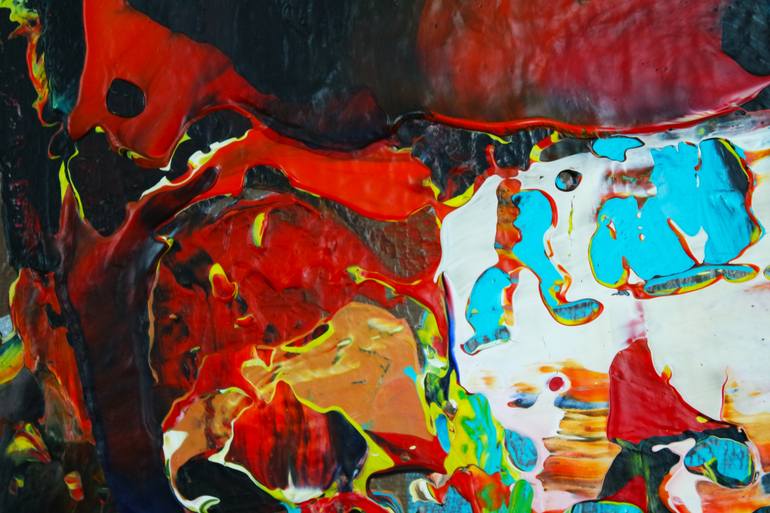 Original Abstract Men Painting by Eraclis Aristidou