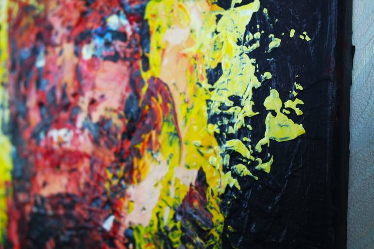 Original Abstract Expressionism Abstract Painting by Eraclis Aristidou