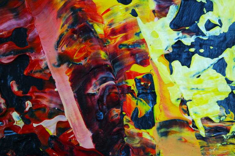 Original Abstract Expressionism Abstract Painting by Eraclis Aristidou