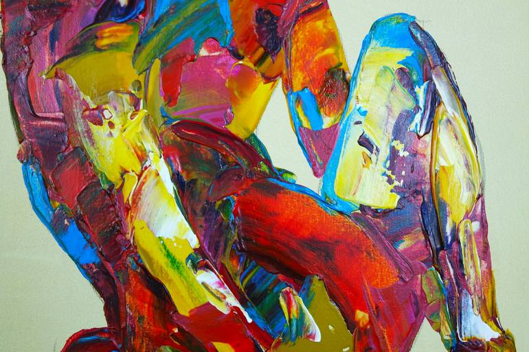 Original Figurative Erotic Painting by Eraclis Aristidou