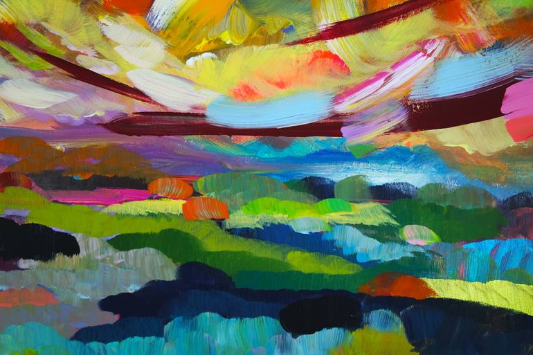 Original Contemporary Landscape Painting by Eraclis Aristidou