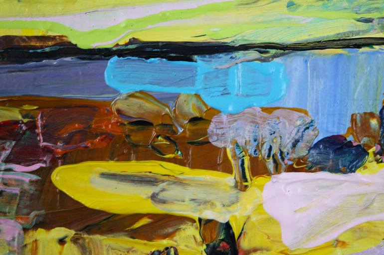 Original Abstract Expressionism Landscape Painting by Eraclis Aristidou