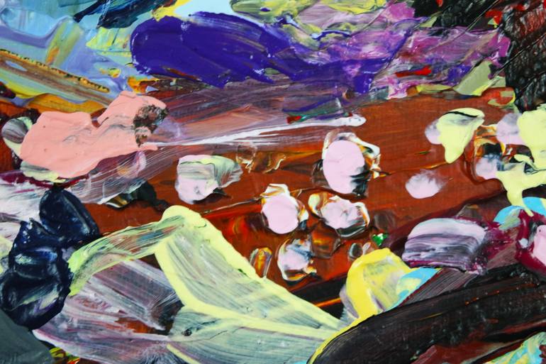 Original Abstract Expressionism Landscape Painting by Eraclis Aristidou