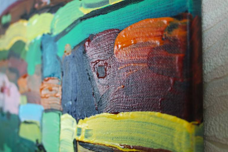 Original Color Field Painting Landscape Painting by Eraclis Aristidou