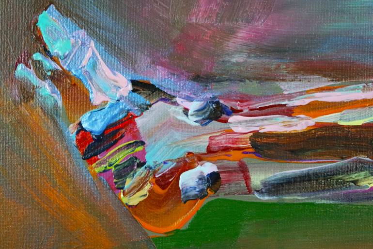 Original Abstract Expressionism Nude Painting by Eraclis Aristidou