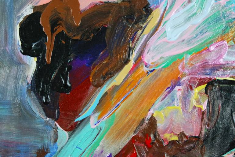 Original Abstract Expressionism Nude Painting by Eraclis Aristidou