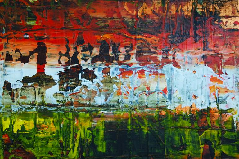 Original Abstract Expressionism Abstract Mixed Media by Eraclis Aristidou