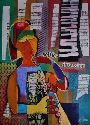 Print of Abstract Music Paintings by Eraclis Aristidou