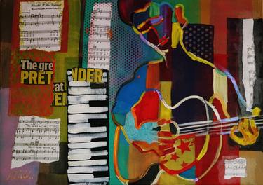 Original Abstract Music Paintings by Eraclis Aristidou
