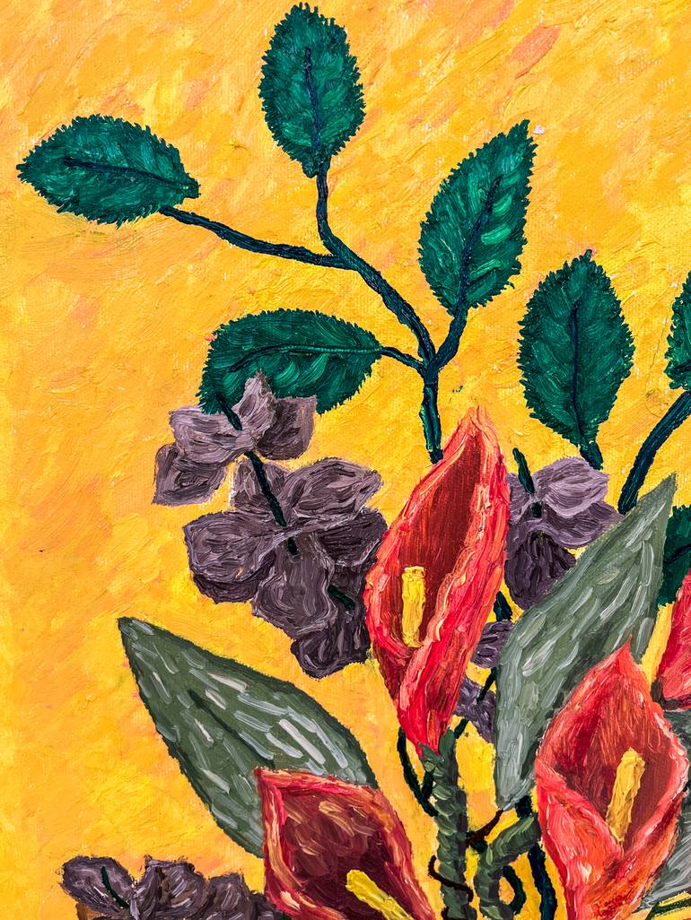 Original Conceptual Botanic Painting by Francesco Cuttitta