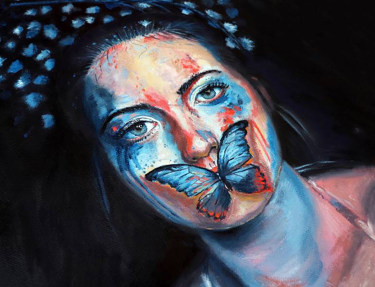 Original Figurative Portrait Painting by Ruslan Korostsik