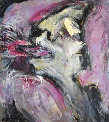 Original Abstract Expressionism Erotic Paintings by Valentina Grigorova