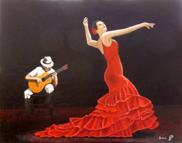 Flamenco in red thumb