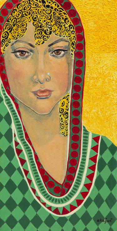 Print of Art Deco Women Paintings by Kajori Ghoshal
