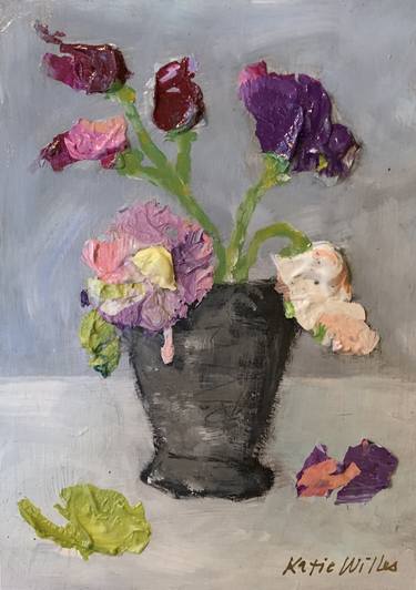 Print of Fine Art Floral Paintings by Katie Willes
