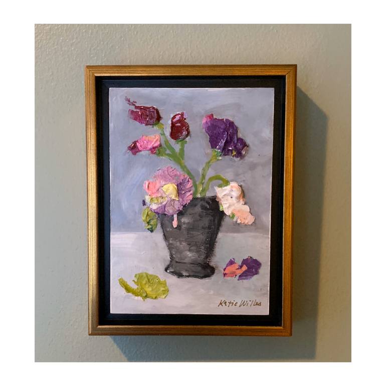 Original Fine Art Floral Painting by Katie Willes