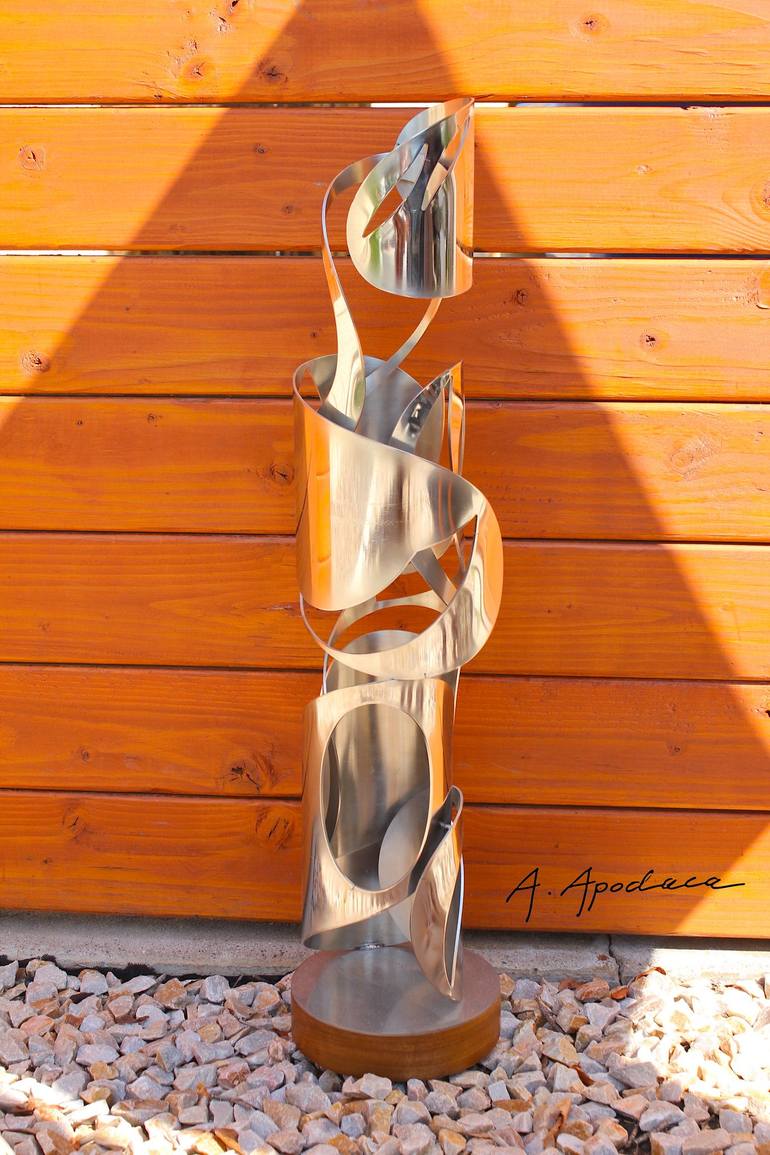 Original Abstract Expressionism Abstract Sculpture by Adrian Apodaca