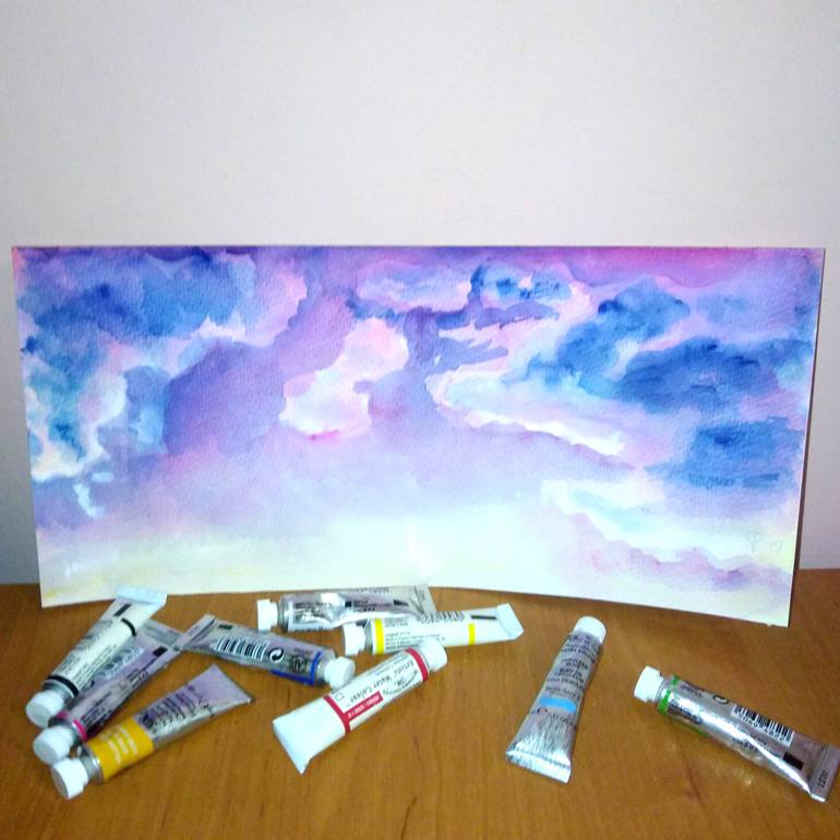 Original Abstract Nature Painting by Taisiia Yaroshenko