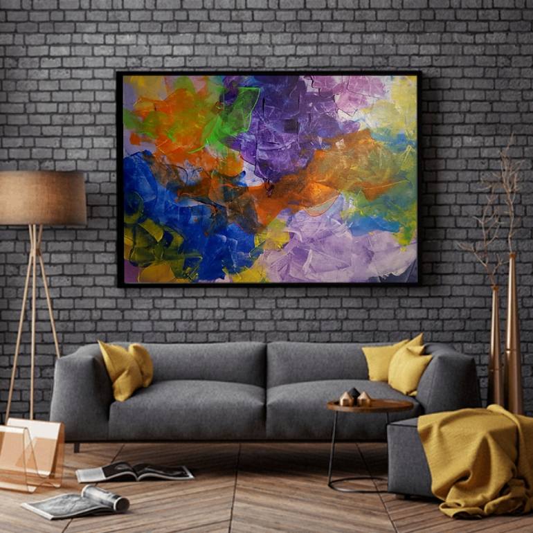 Original Abstract Expressionism Abstract Painting by Joli'S Paintings