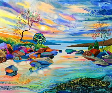 Print of Fine Art Landscape Paintings by Silvia Pavlova