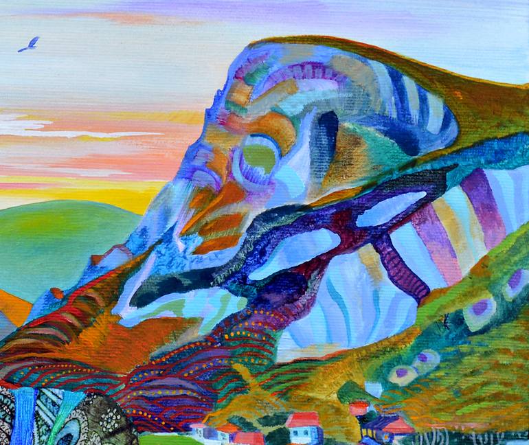 Original Illustration Landscape Painting by Silvia Pavlova