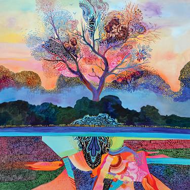 Print of Tree Paintings by Silvia Pavlova