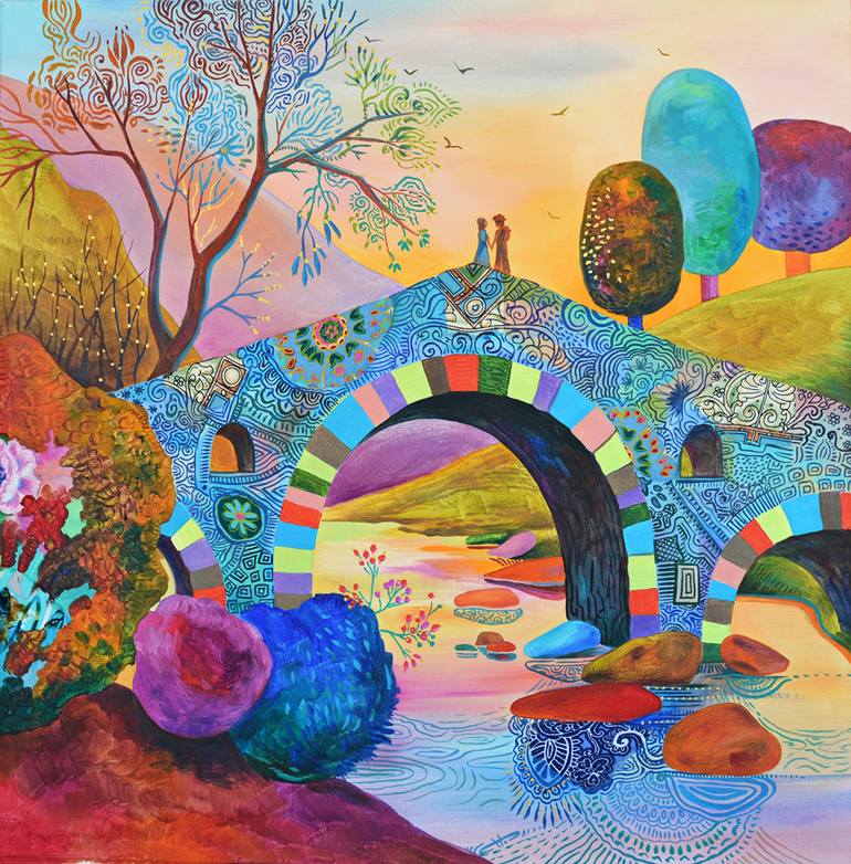 The River Of Secrets Painting by Silvia Pavlova | Saatchi Art