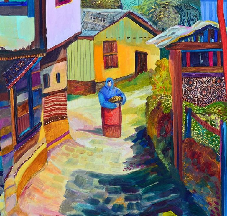 Original Figurative Rural life Painting by Silvia Pavlova