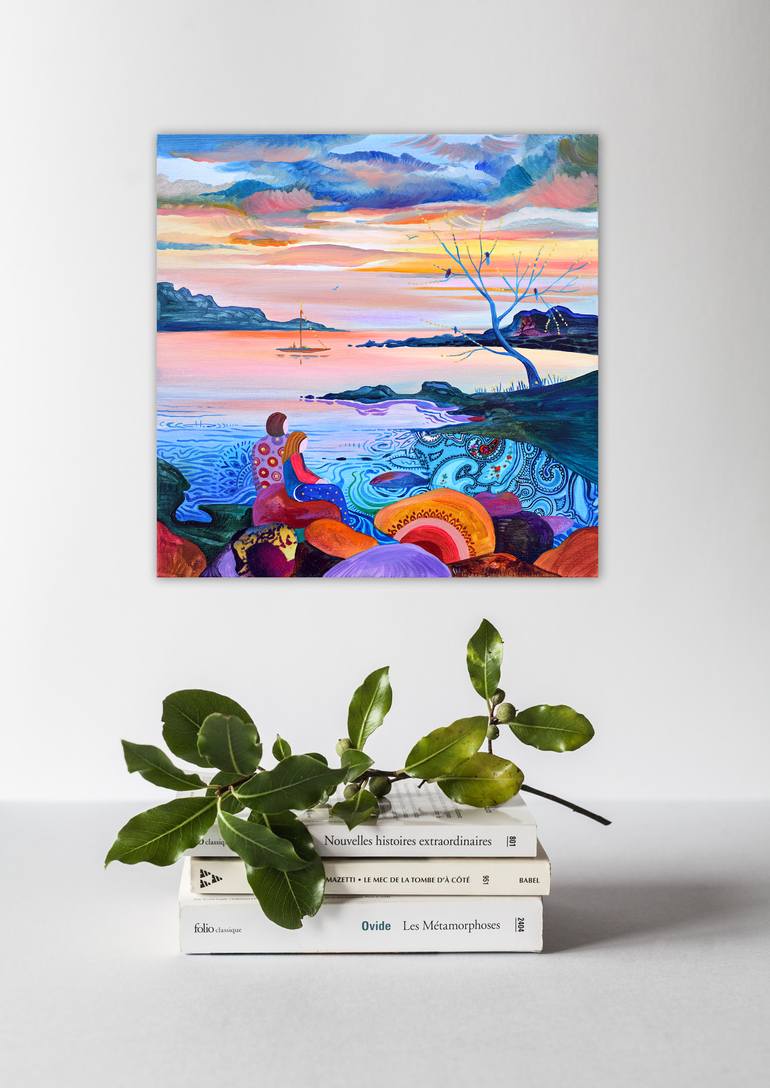 Original Fine Art Seascape Painting by Silvia Pavlova