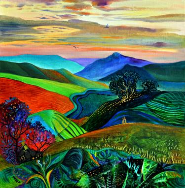 Print of Illustration Landscape Paintings by Silvia Pavlova