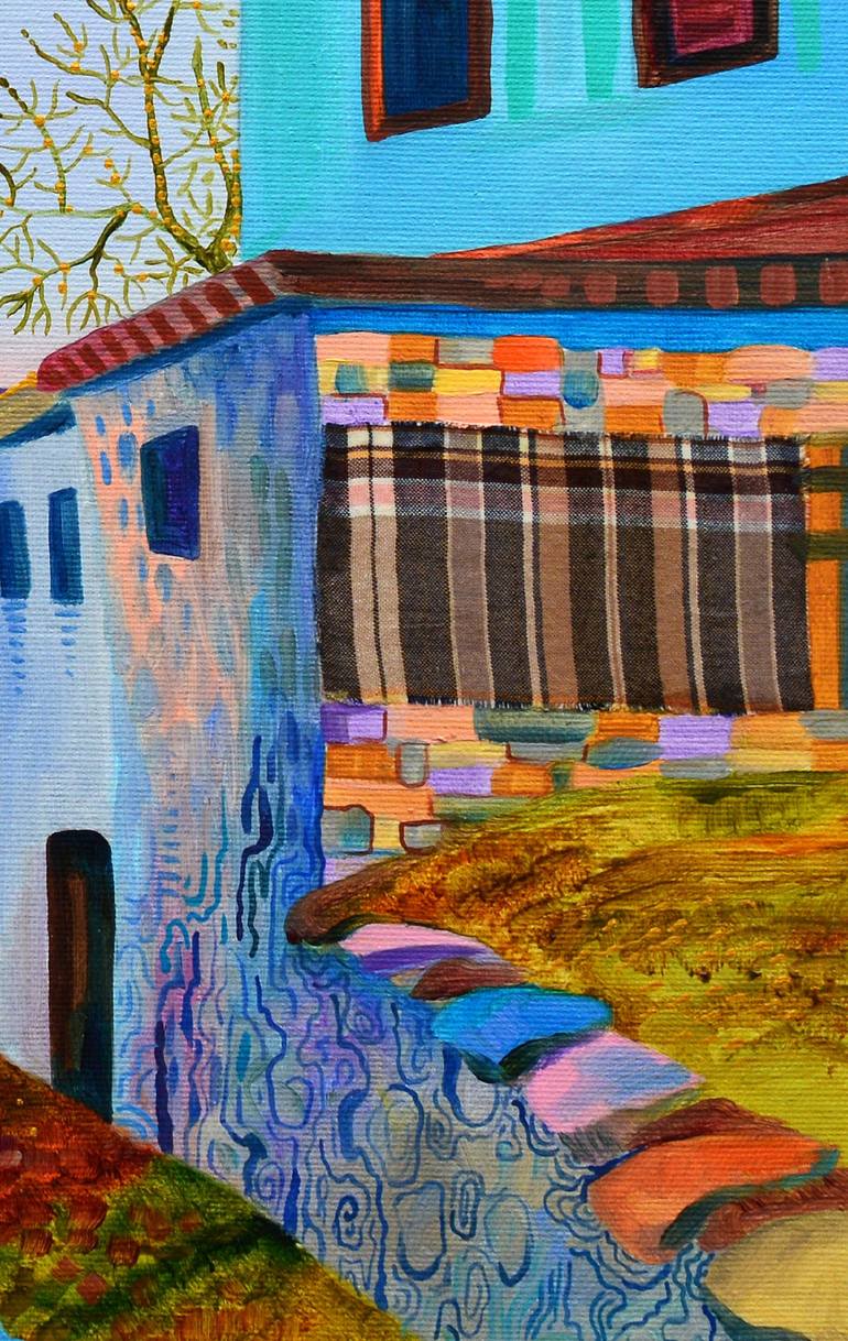 Original Rural life Painting by Silvia Pavlova