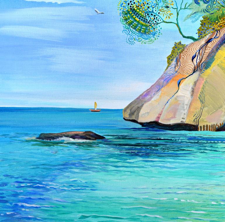 Original Beach Painting by Silvia Pavlova