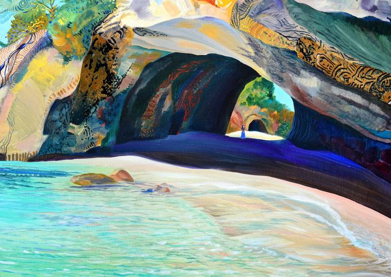 Original Beach Painting by Silvia Pavlova