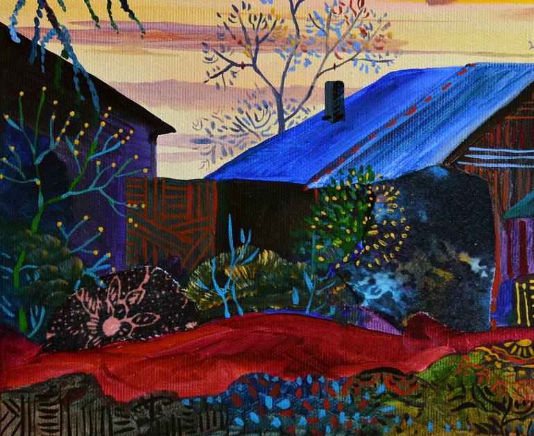 Original Illustration Rural life Painting by Silvia Pavlova
