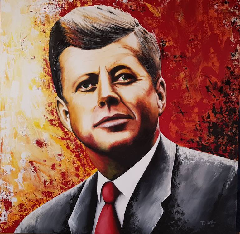 JOHN F. KENNEDY Painting by Turan Inal Saatchi Art