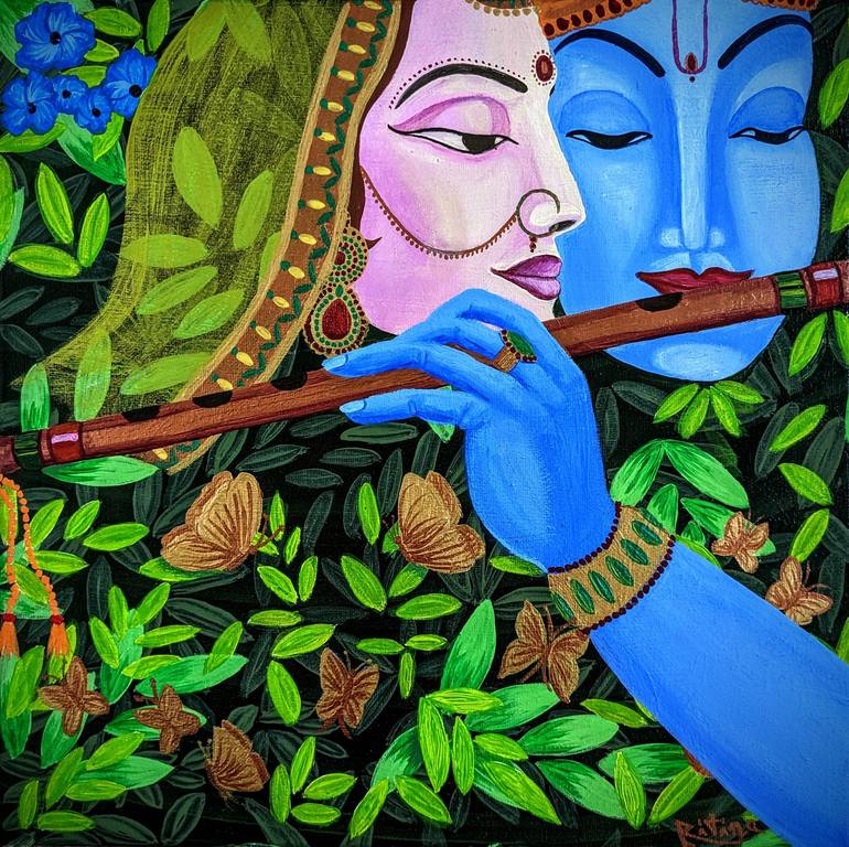 Original Religious Painting by Ritina Ansurkar